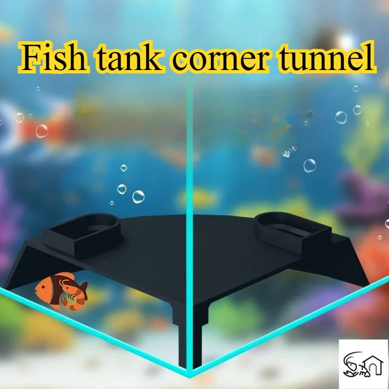 Aquarium Corner Hiding Cave, Small Fish Shrimp Hideouts Underground Cave Shelter, Fish Tank Decoration, Aquatic Pet Supplies