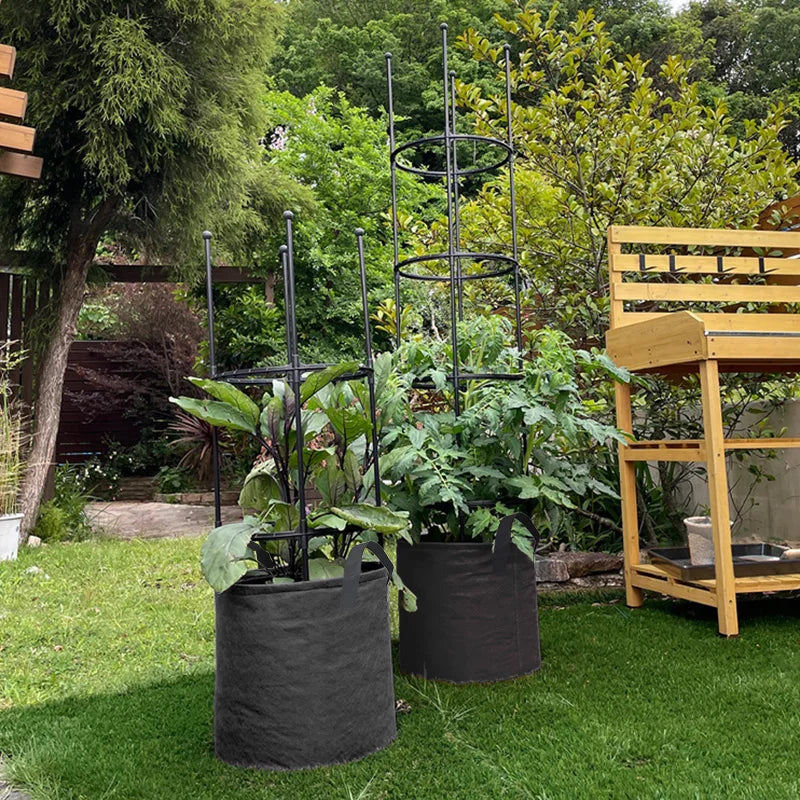 Felt Fabric Grow Bags for Vegetables, Tomatoes, Potatoes & Herbs — 1 to 30 Gallon Sizes — 1pc or 5pc Set