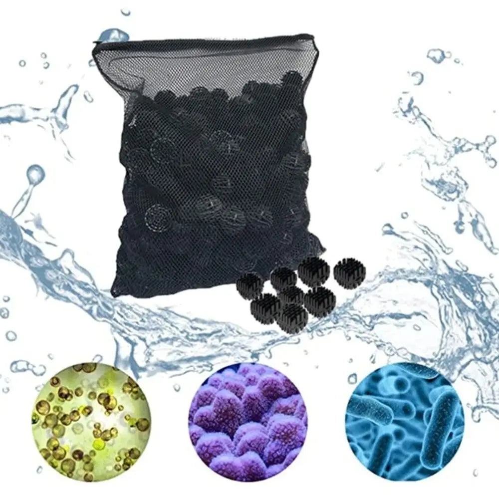 Isolation Bag Nylon Filter Bag Pond Media Reusable Isolation Bag for Aquarium Fish Tank Black White Filter Net Bag