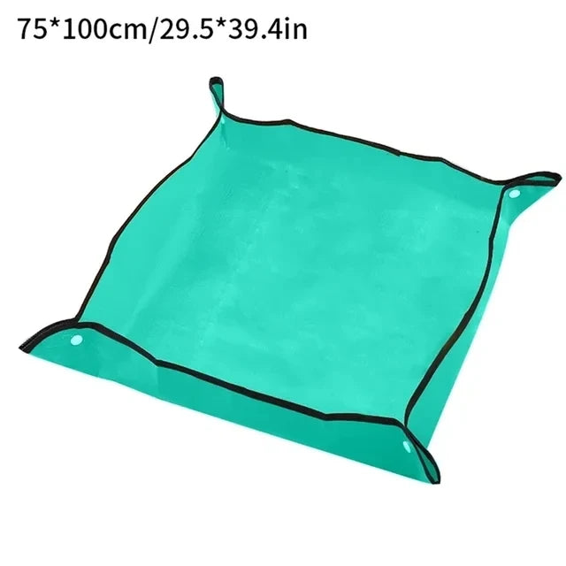 Waterproof Foldable Plant Repotting Mat for Succulents, Houseplants & Soil Cleanup — 50×50cm to 100×100cm Options
