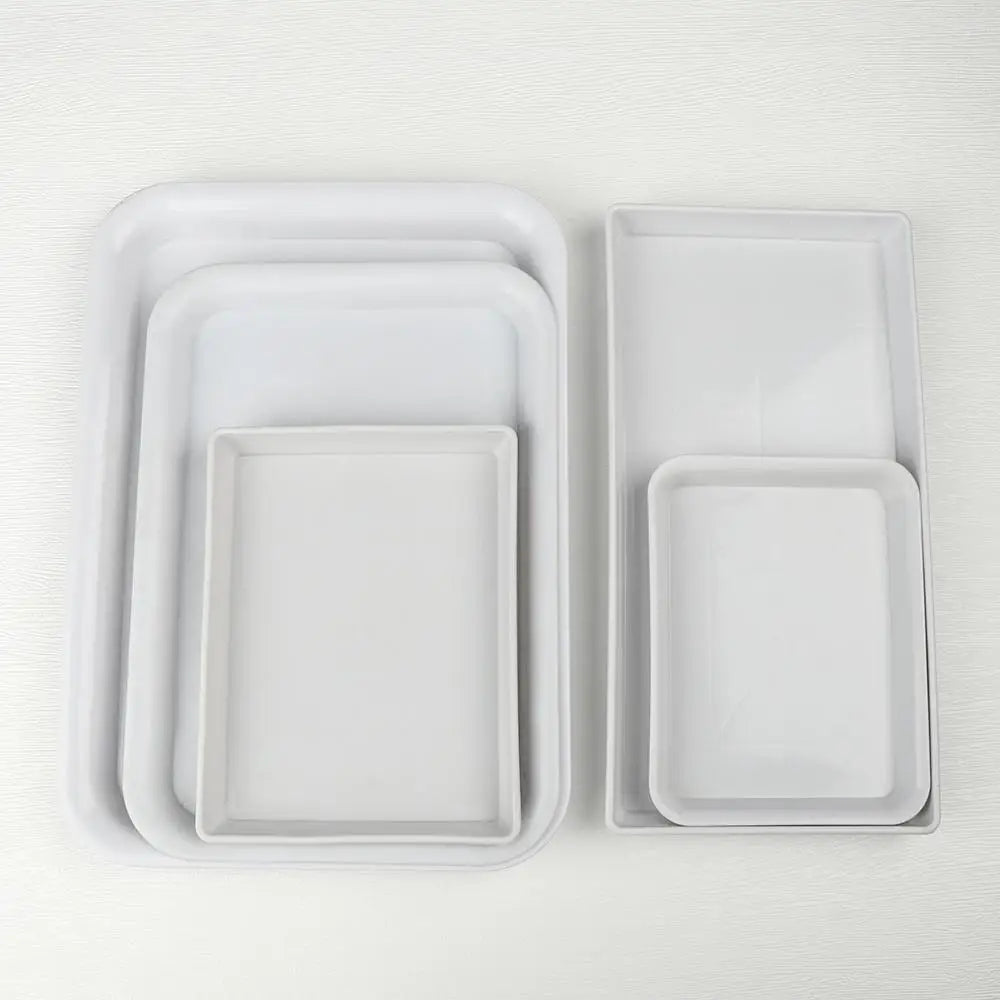 Rectangular Plastic Plant Saucer Drip Tray for Indoor & Outdoor Planters — BPA-Free, 6 Size Options from 18×13.5cm to 35×25cm