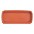 Heavy-Duty Rectangular Plant Saucer Drip Tray for Indoor & Outdoor Pots — BPA-Free, Brown/White/Black, 4 Size Options