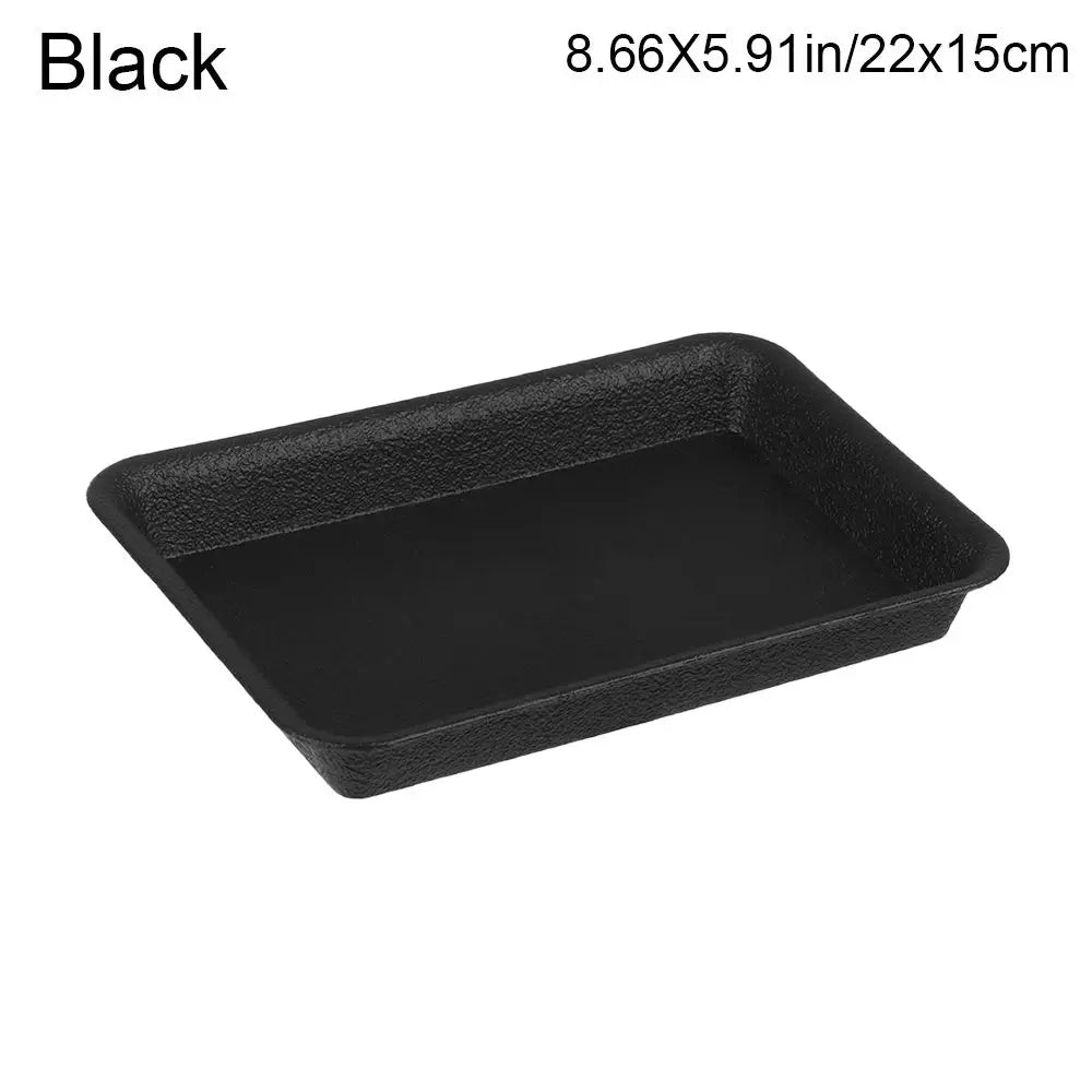 Rectangular Plastic Plant Saucer Drip Tray for Indoor & Outdoor Planters — BPA-Free, 6 Size Options from 18×13.5cm to 35×25cm