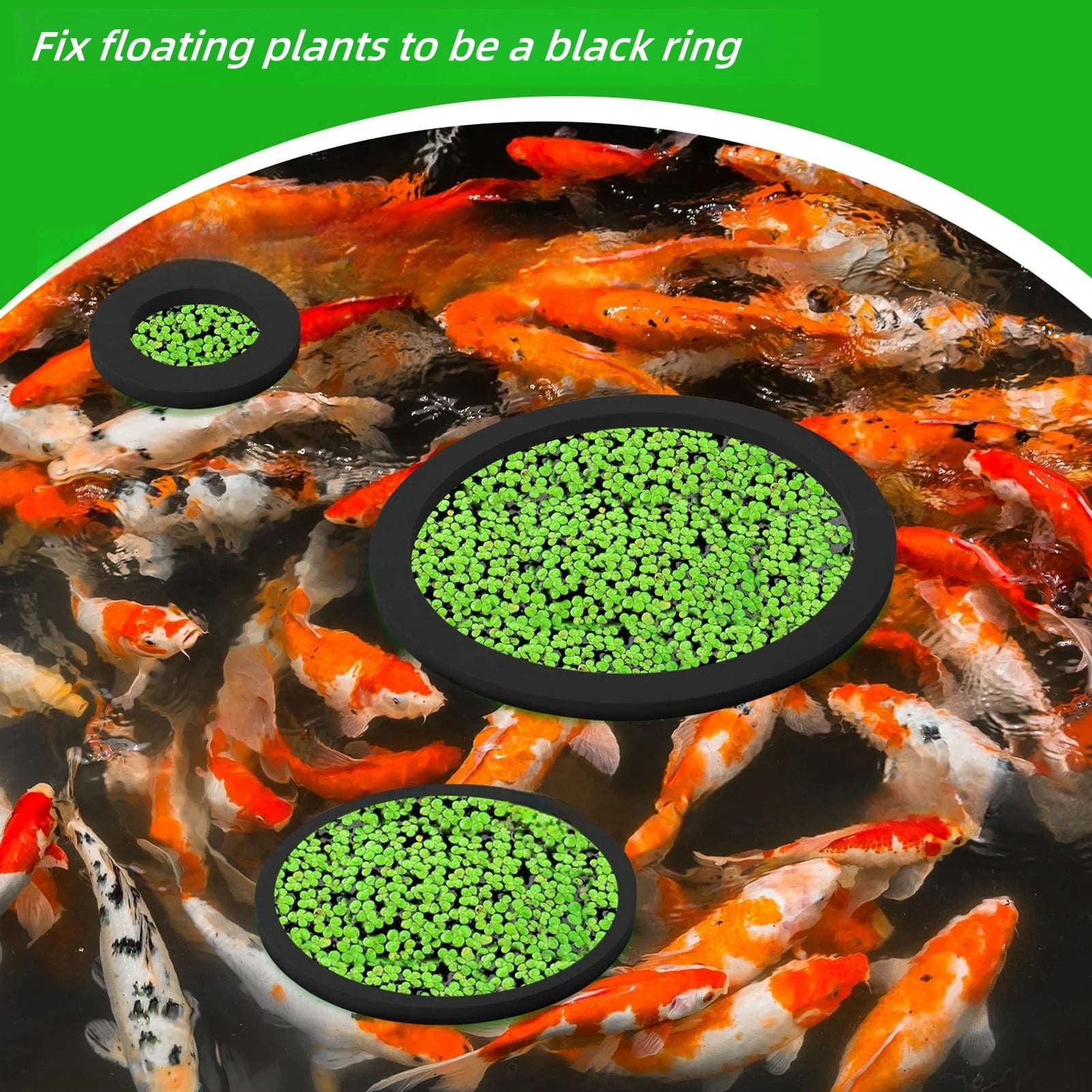 24PC Artificial Aquarium Decor Plants Water Weeds Ornament Aquatic Plant Grass Blocking Rings Set Fish Tank Grass Decoration
