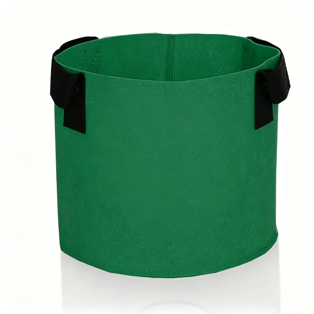 Fabric Grow Bags with Handles for Vegetables, Herbs & Patio Gardening — 1 to 30 Gallon, 15 Colors, 1mm Thick