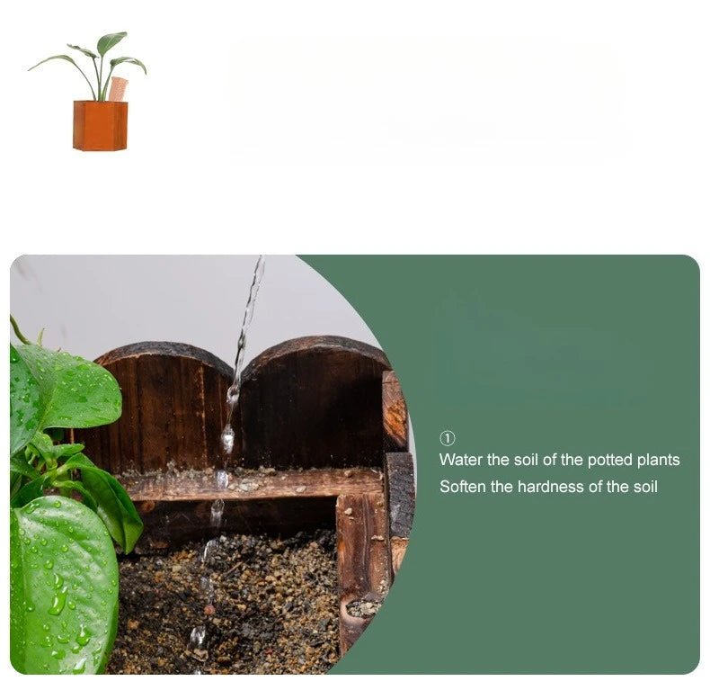 Terracotta Plant Watering Spikes for Indoor & Outdoor Plants — Vacation Watering & Slow Soil Hydration — 1, 4, 8 & 12 Piece