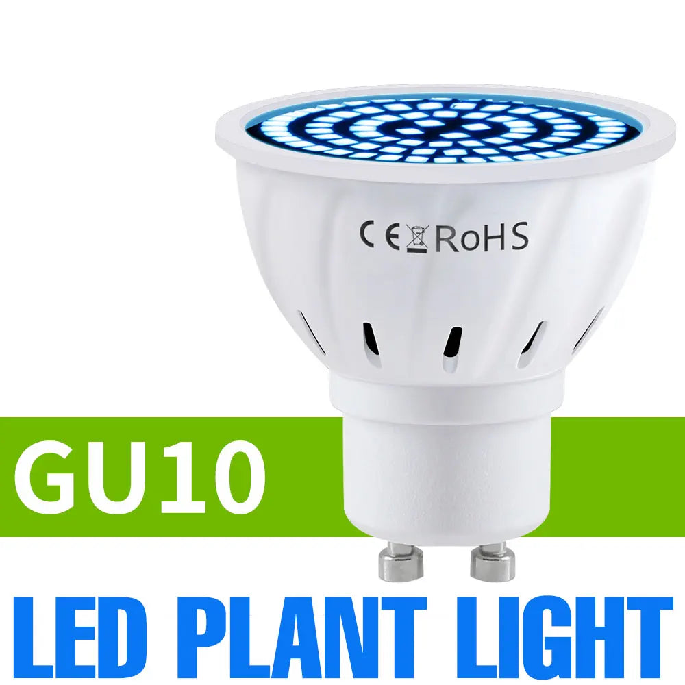 Full-Spectrum LED Plant Grow Light Bulb for Indoor Flowers, Herbs & Seedlings — E27, E14, GU10, B22, MR16 — 5W, 7W & 9W Options