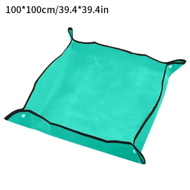 Waterproof Foldable Plant Repotting Mat for Succulents, Houseplants & Soil Cleanup — 50×50cm to 100×100cm Options