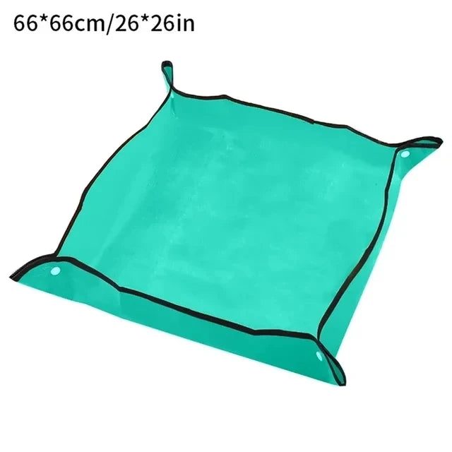 Waterproof Foldable Plant Repotting Mat for Succulents, Houseplants & Soil Cleanup — 50×50cm to 100×100cm Options