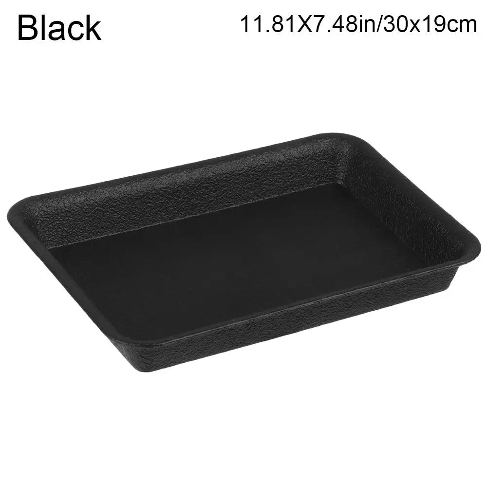 Rectangular Plastic Plant Saucer Drip Tray for Indoor & Outdoor Planters — BPA-Free, 6 Size Options from 18×13.5cm to 35×25cm