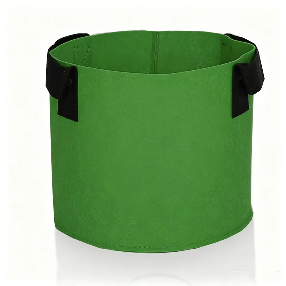 Fabric Grow Bags with Handles for Vegetables, Herbs & Patio Gardening — 1 to 30 Gallon, 15 Colors, 1mm Thick