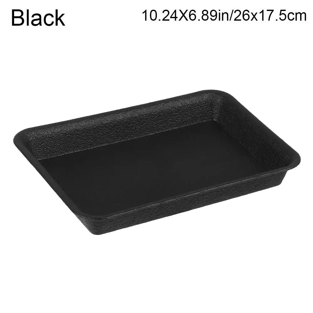 Rectangular Plastic Plant Saucer Drip Tray for Indoor & Outdoor Planters — BPA-Free, 6 Size Options from 18×13.5cm to 35×25cm