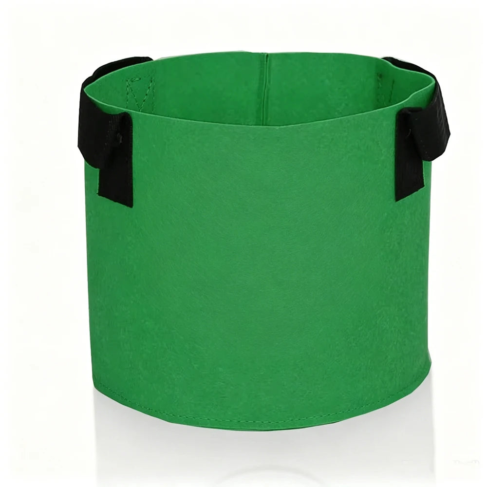 Fabric Grow Bags with Handles for Vegetables, Herbs & Patio Gardening — 1 to 30 Gallon, 15 Colors, 1mm Thick