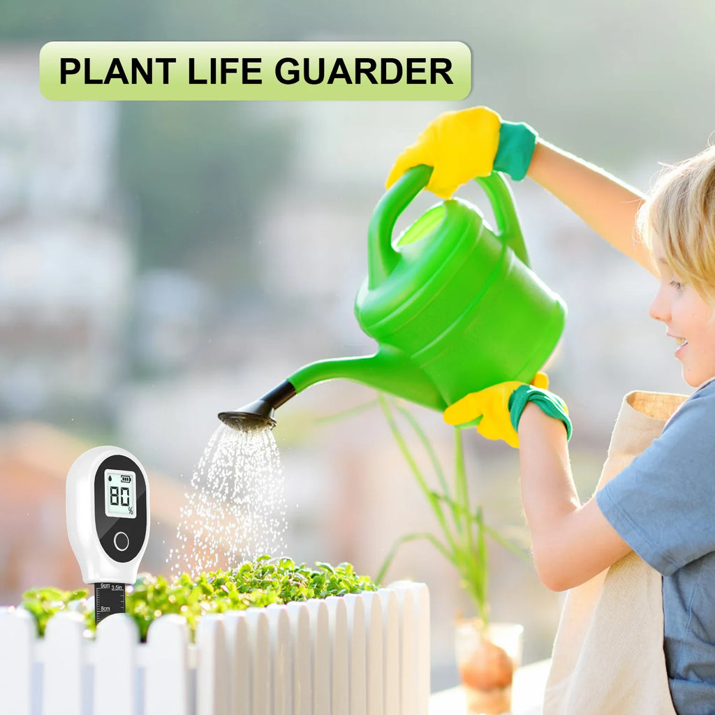 Digital Soil Moisture Meter with Backlit Display for Houseplants, Gardens, Lawns & Container Plants — High Accuracy 0–99%