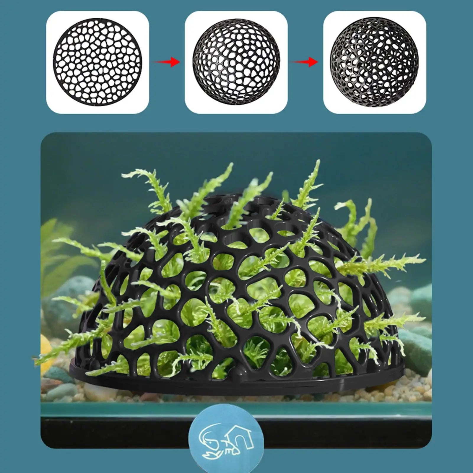 Aquarium shrimp house Cave Mini Porous Betta House Fish Hiding Spots Shrimp Shelter Shrimp breeding nest for Aquatic Decor