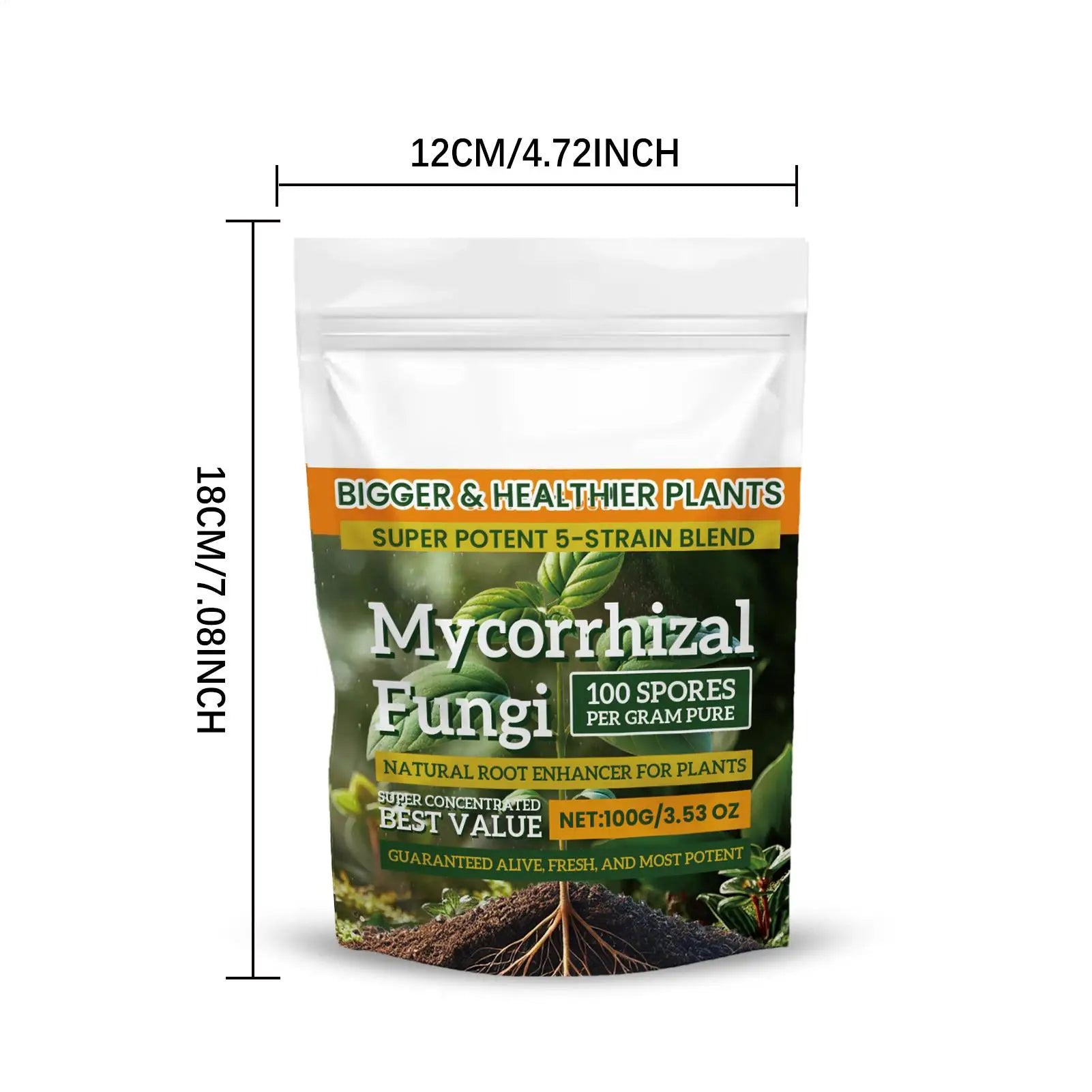 100g Plant Growth Fertilizer Powder for Root Support, Soil Culture & Hydroponic Growing — Weekly Application