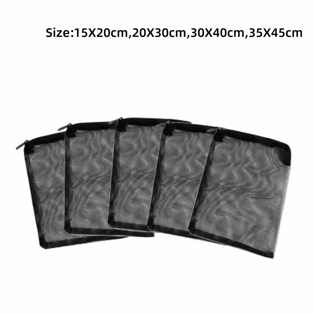 Isolation Bag Nylon Filter Bag Pond Media Reusable Isolation Bag for Aquarium Fish Tank Black White Filter Net Bag