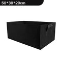 Square Non-Woven Felt Grow Bag Planter for Vegetables, Flowers & Container Gardening — 50×30×20cm, 60×30×20cm, 100×60×20cm