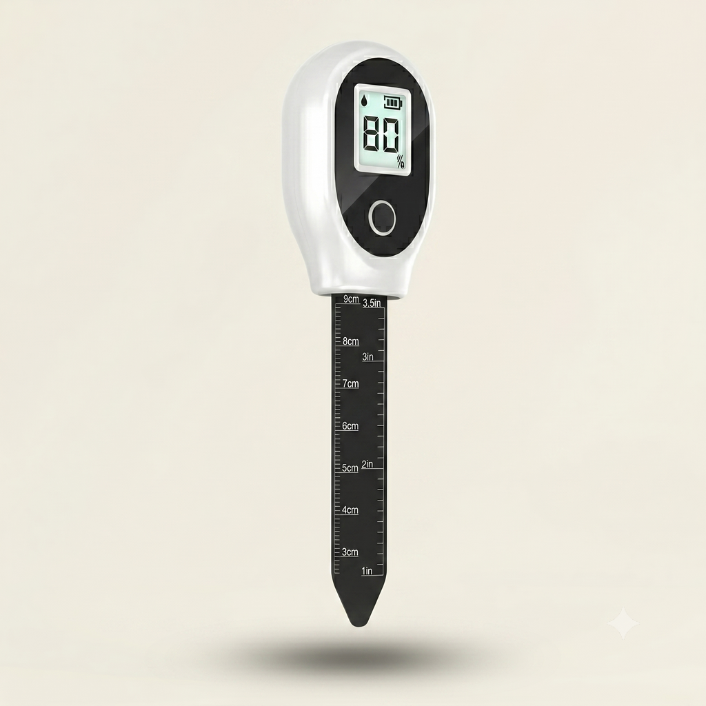 Digital Soil Moisture Meter with Backlit Display for Houseplants, Gardens, Lawns & Container Plants — High Accuracy 0–99%